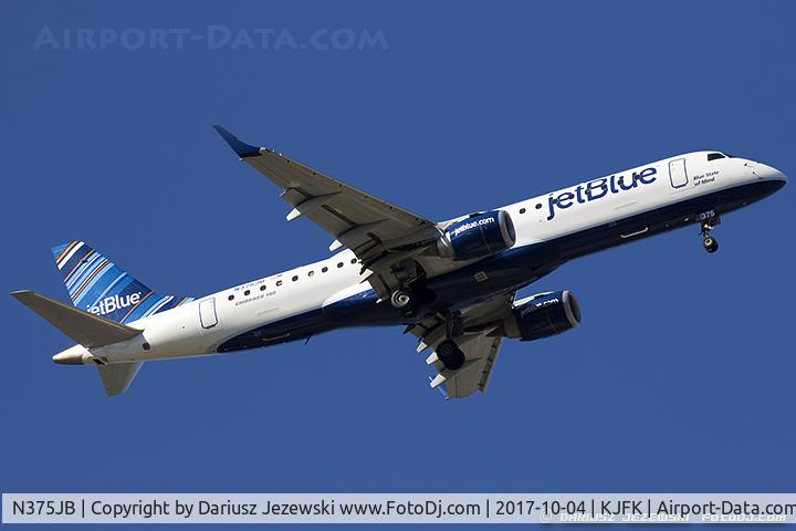 N375JB, 2013 Embraer 195AR (ERJ-190-200IGW) C/N 19000637, Embraer 190AR (ERJ-190-100IGW) 