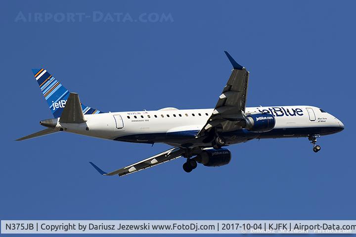 N375JB, 2013 Embraer 195AR (ERJ-190-200IGW) C/N 19000637, Embraer 190AR (ERJ-190-100IGW) 