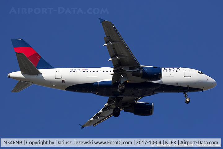 N346NB, 2002 Airbus A319-114 C/N 1796, Airbus A319-114  - Delta Air Lines  C/N 1796 , N346NB