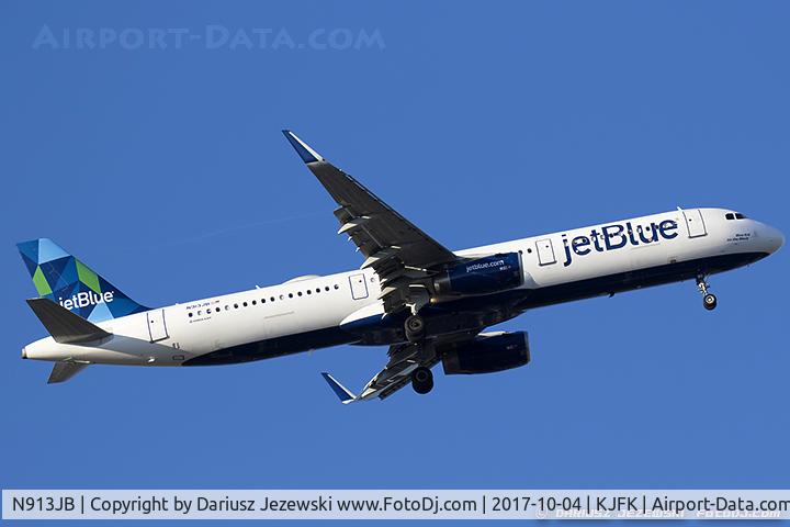 N913JB, 2013 Airbus A321-231 C/N 5909, Airbus A321-231 