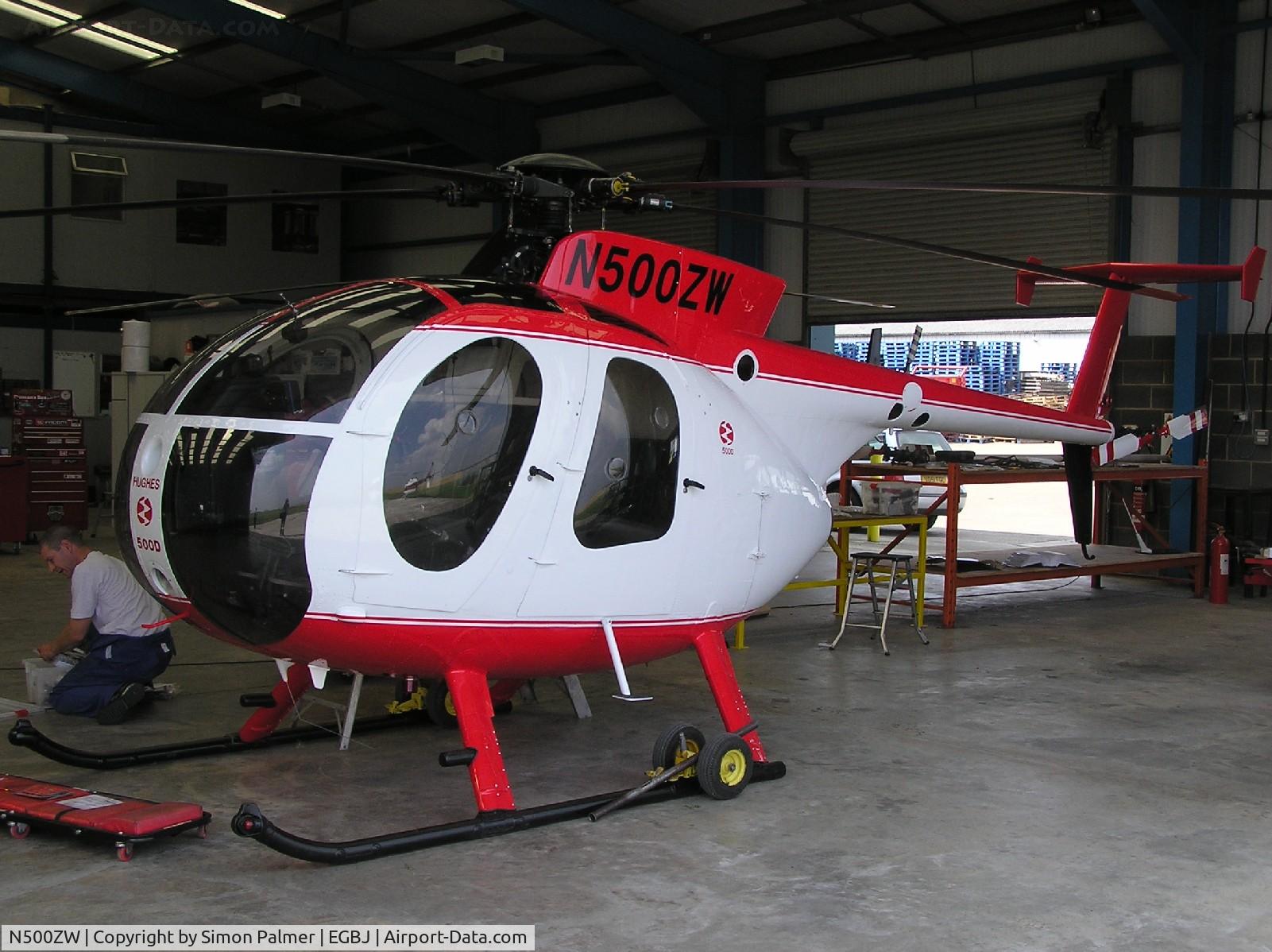 N500ZW, 1977 Hughes 500D C/N 570139D, Hughes 500 at Sywell