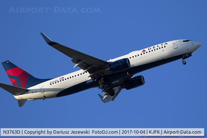N3763D, 2001 Boeing 737-832 C/N 29629, Boeing 737-832 - Delta Air Lines  C/N 29629, N3763D