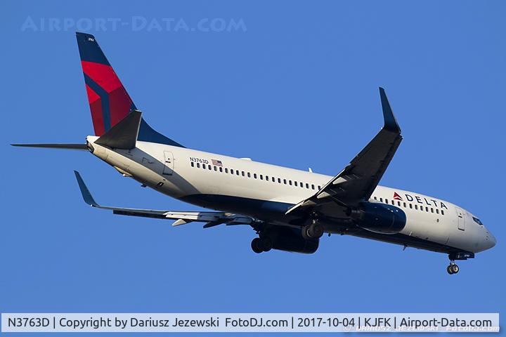 N3763D, 2001 Boeing 737-832 C/N 29629, Boeing 737-832 - Delta Air Lines  C/N 29629, N3763D