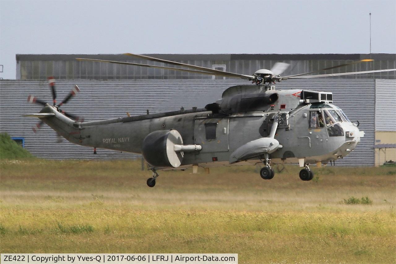 ZE422, 1986 Westland Sea King ASaC.7 C/N WA961, Westland Sea King ASaC.7, Landing, Landivisiau Naval Air Base (LFRJ) Tiger Meet 2017