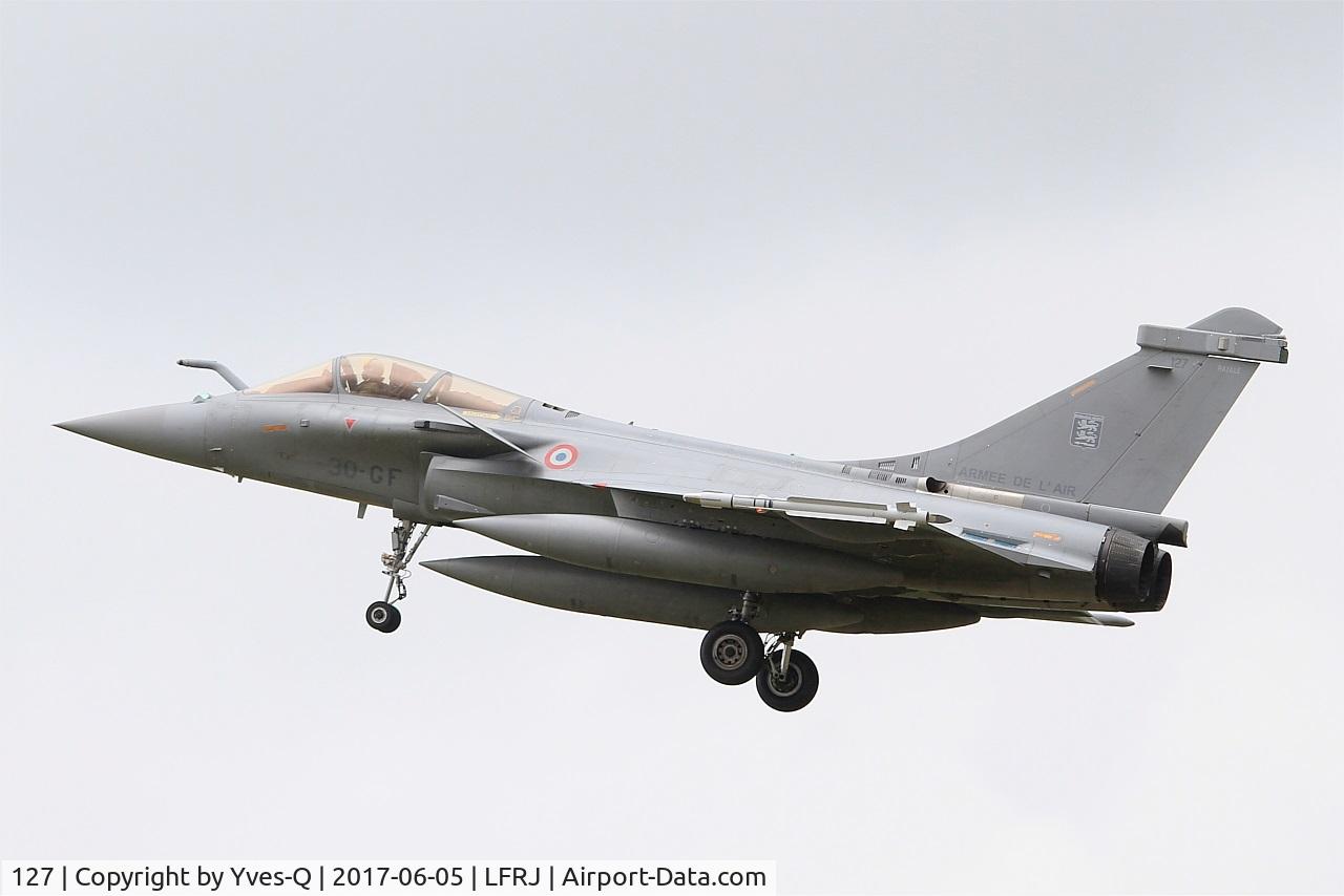 127, Dassault Rafale C C/N 127, Dassault Rafale C, On final rwy 26, Landivisiau Naval Air Base (LFRJ) Tiger Meet 2017