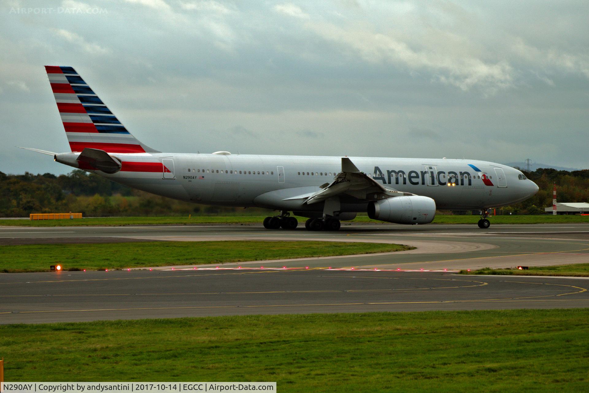 N290AY, 2013 Airbus A330-243 C/N 1480, just landed on runway [23R]