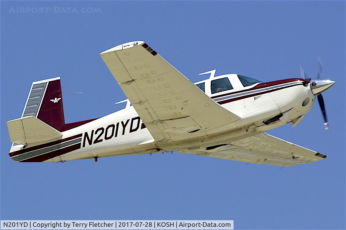 N201YD, 1978 Mooney M20J 201 C/N 24-0510, At 2017 EAA AirVenture at Oshkosh