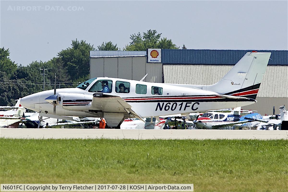 N601FC, 1980 Beech 58 Baron C/N TH-1181, At 2017 EAA AirVenture at Oshkosh