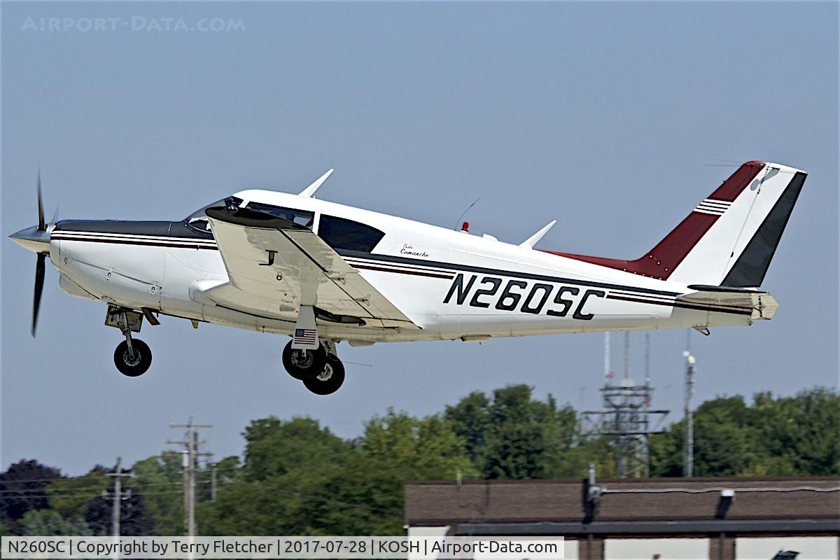 N260SC, 1964 Piper PA-24-250 Comanche C/N 24-3678, At 2017 EAA AirVenture at Oshkosh