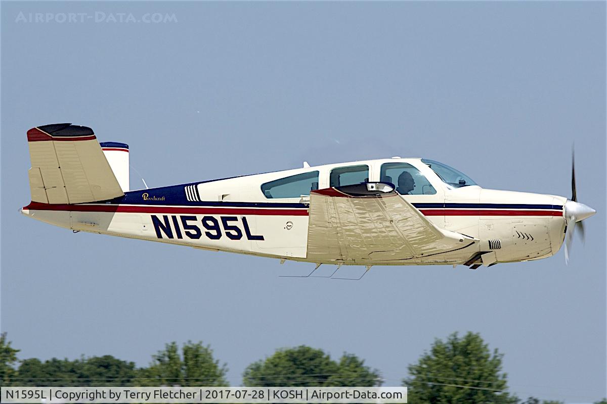 N1595L, 1976 Beech V35B Bonanza C/N D-9869, At 2017 EAA AirVenture at Oshkosh