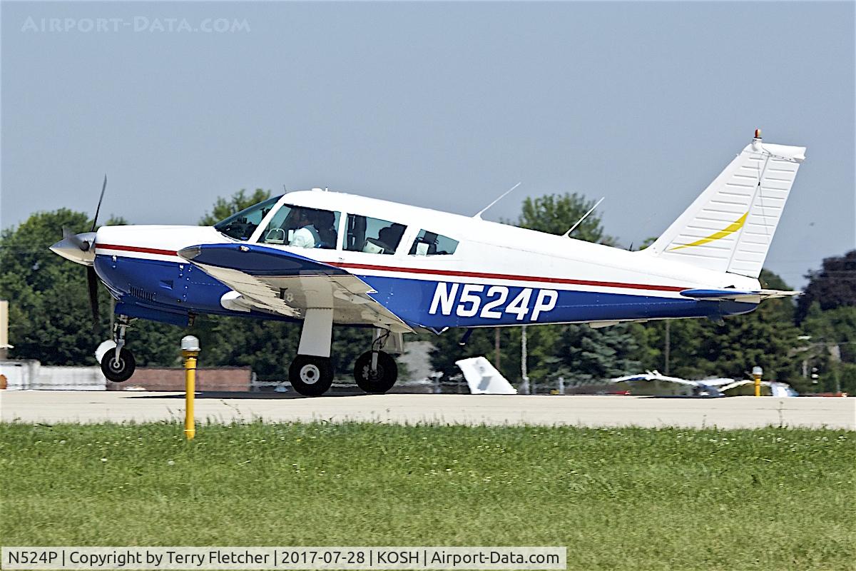 N524P, 1969 Piper PA-28R-200 Arrow II C/N 28R-35263, At 2017 EAA AirVenture at Oshkosh