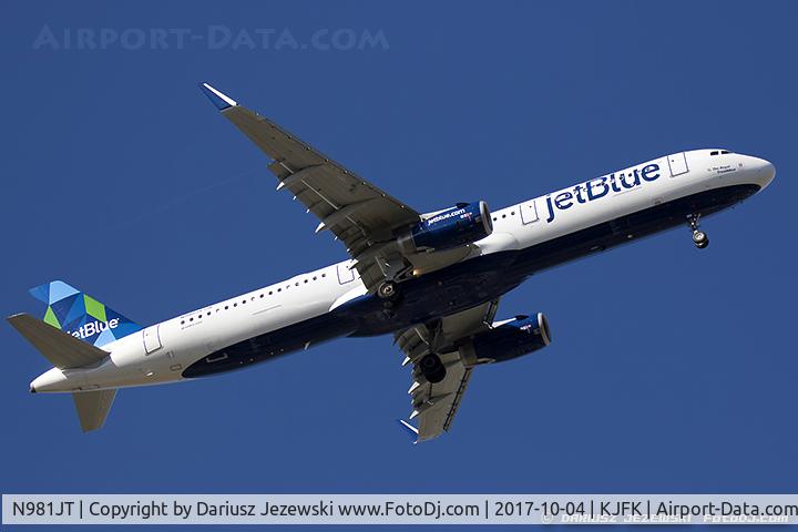 N981JT, 2016 Airbus A231-231 C/N 7692, Airbus A321-231 