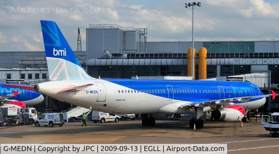 G-MEDN, 2008 Airbus A321-231 C/N 3512, From BMI, now on BA