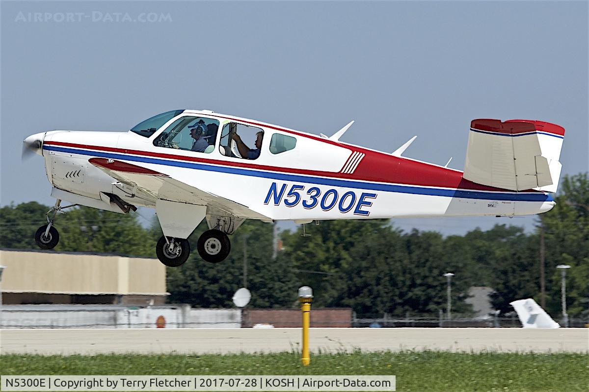 N5300E, 1958 Beech K35 Bonanza C/N D-5765, At 2017 EAA AirVenture at Oshkosh