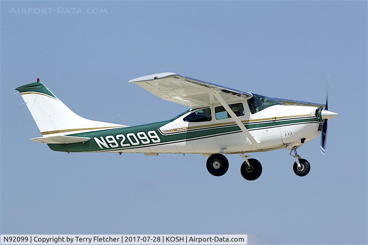 N92099, 1969 Cessna 182M Skylane C/N 18260043, At 2017 EAA AirVenture at Oshkosh