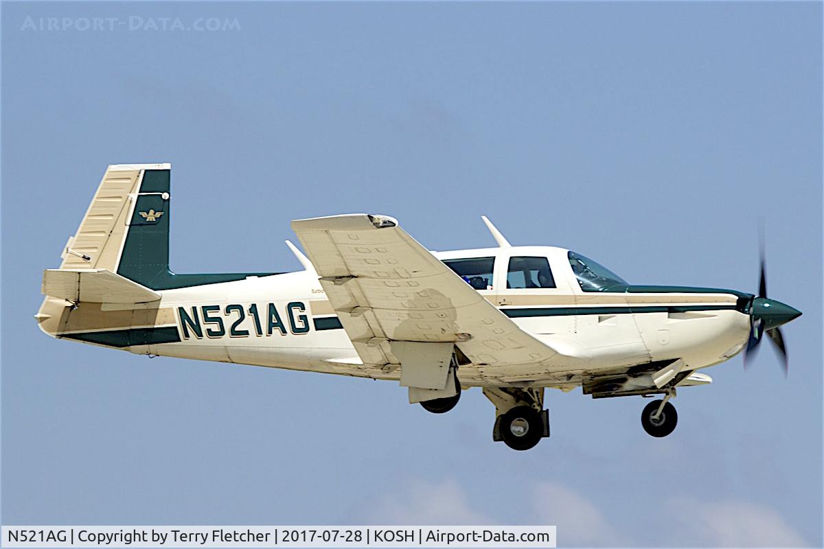 N521AG, 1979 Mooney M20K C/N 25-0139, At 2017 EAA AirVenture at Oshkosh