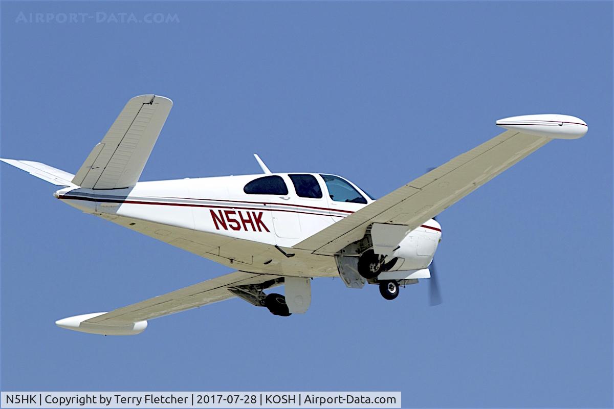 N5HK, 1957 Beech H35 Bonanza C/N D-4914, At 2017 EAA AirVenture at Oshkosh
