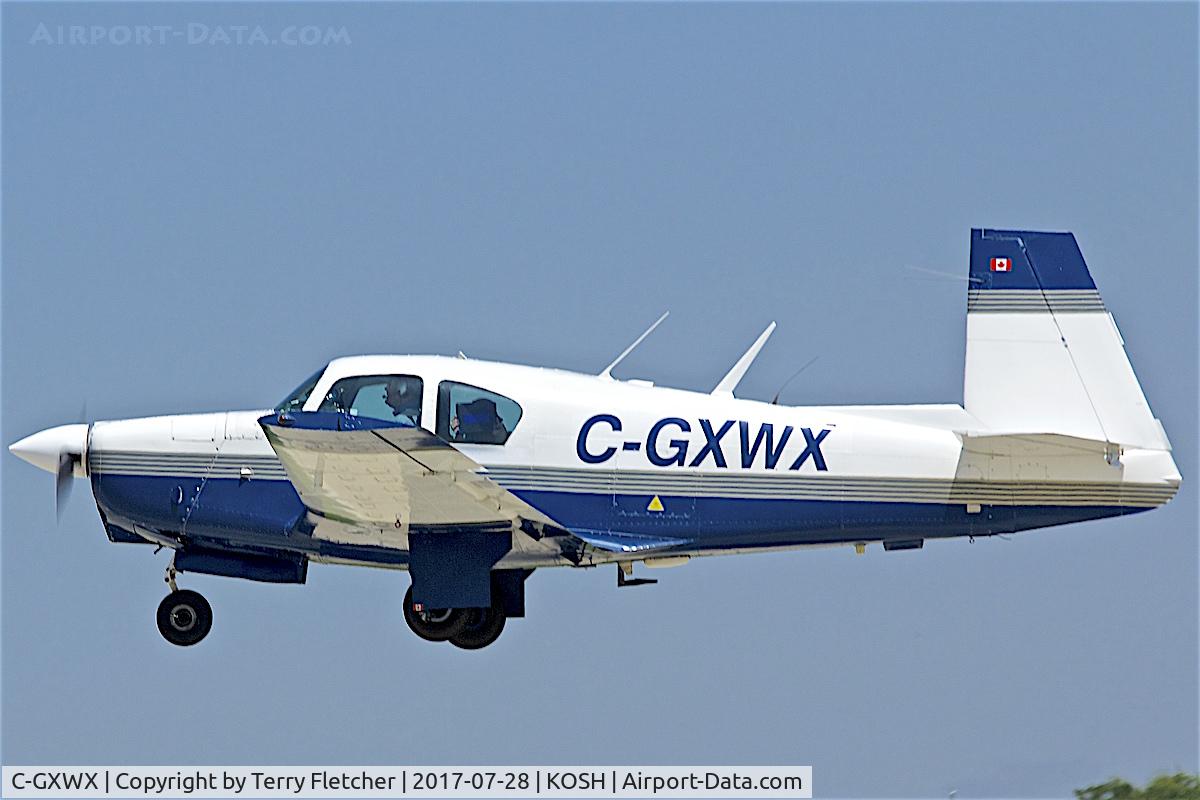 C-GXWX, 1963 Mooney M20C Ranger C/N 2638, At 2017 EAA AirVenture at Oshkosh