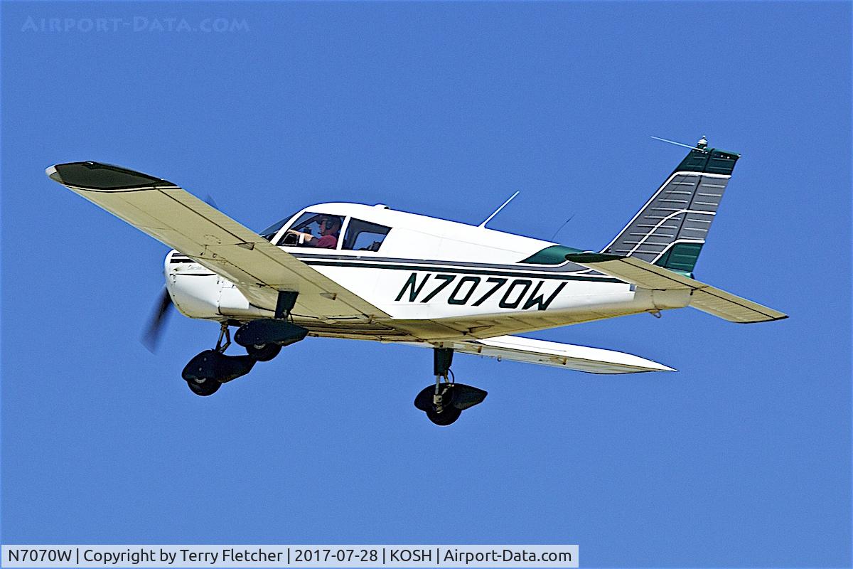 N7070W, 1962 Piper PA-28-180 Cherokee C/N 28-849, At 2017 EAA AirVenture at Oshkosh