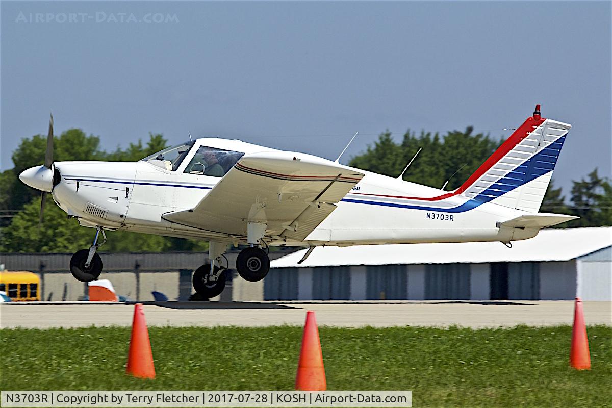 N3703R, 1970 Piper PA-28-180 Cherokee C/N 28-5769, At 2017 EAA AirVenture at Oshkosh