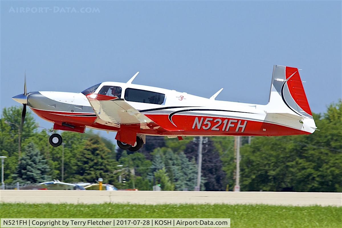 N521FH, 2015 Mooney M20R Ovation C/N 29-0521, At 2017 EAA AirVenture at Oshkosh