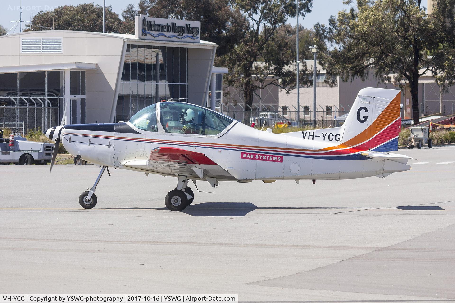 VH-YCG, 1991 Pacific Aerospace CT/4B Airtrainer C/N 103, BAE Systems Australia (VH-YCG) Pacific Aerospace CT-4B taxiing at Wagga Wagga Airport