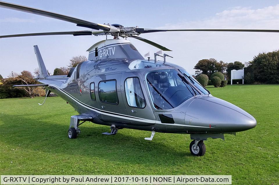 G-RXTV, 2002 Agusta A-109E Power Elite C/N 11158, Augusta 109 (G-RXTV) at St. Margaret's at Cliffe, Dover, Kent, UK, on 16th October 2017.