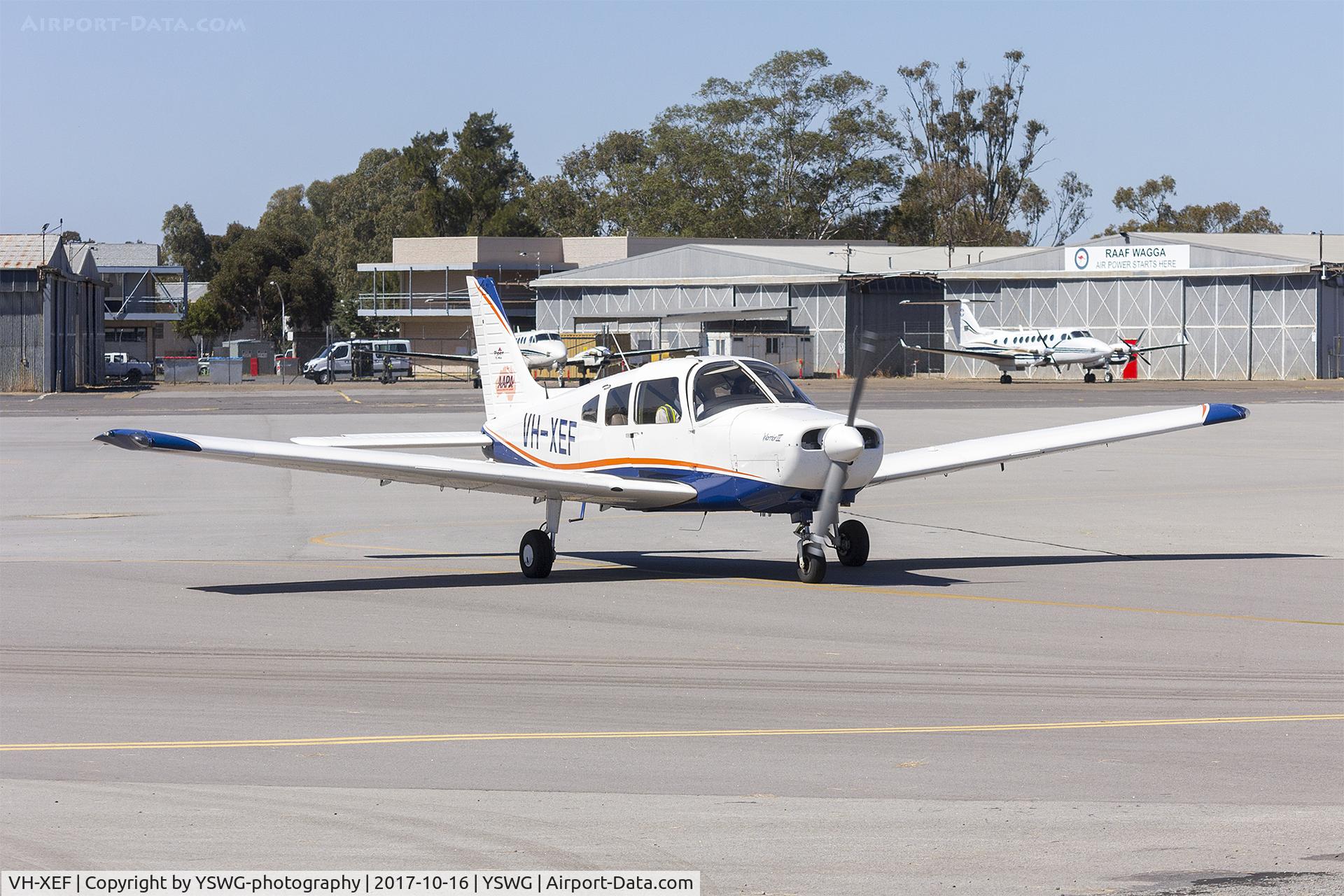 VH-XEF, 2009 Piper PA-28-161 Cherokee Warrior III C/N 2842336, Australian Airline Pilot Academy (VH-XEF) Piper PA-28-161 Cherokee Warrior III at taxiing Wagga Wagga Airport.