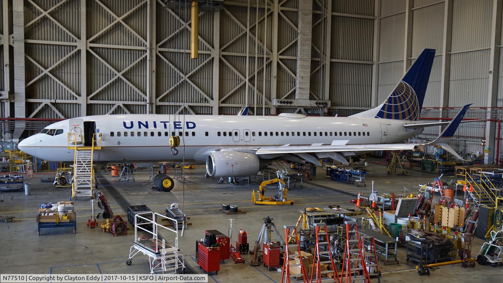 N77510, 2008 Boeing 737-824 C/N 32828, SFO 2017.