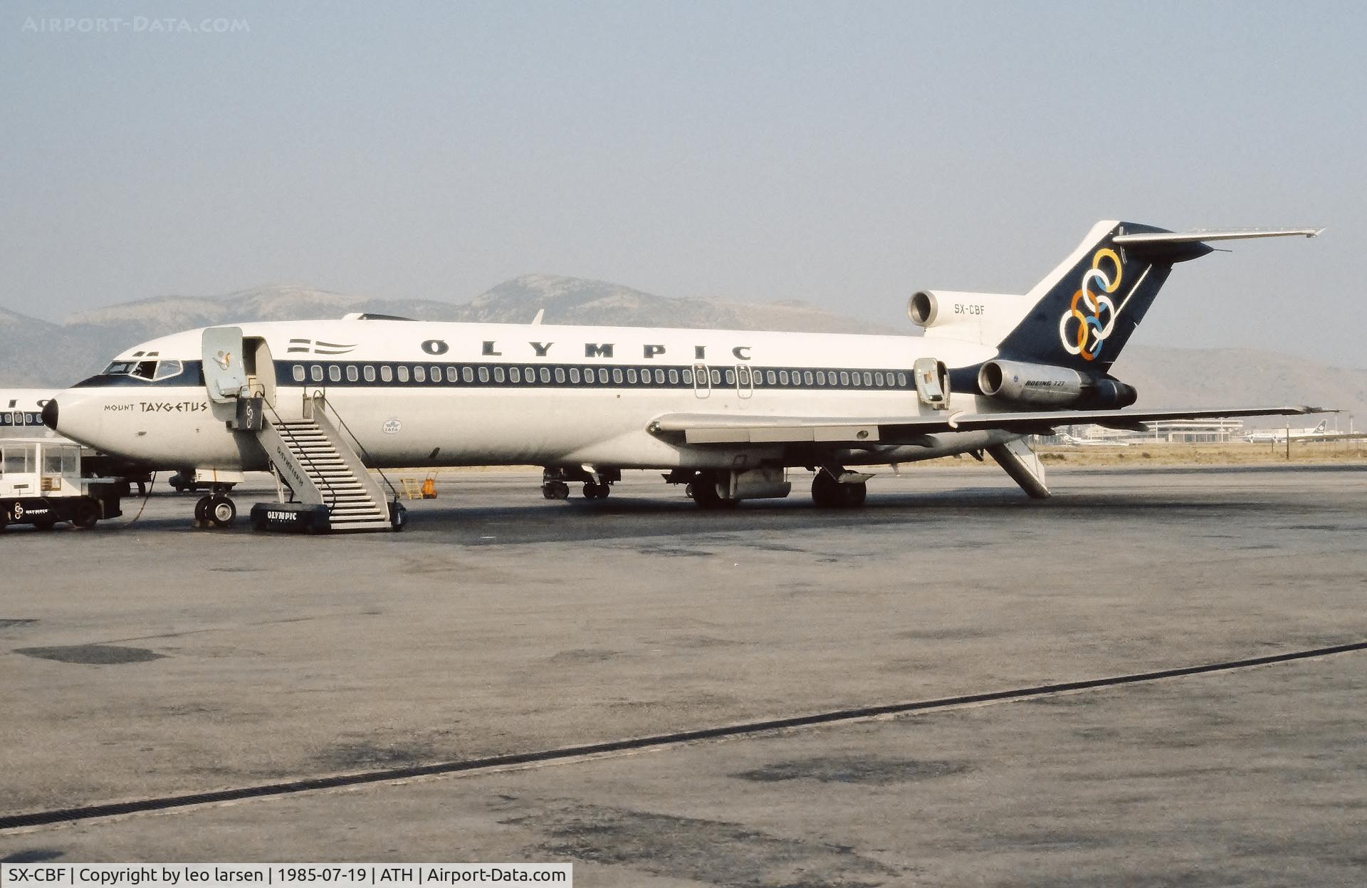 SX-CBF, 1967 Boeing 727-284 C/N 19536, Athens 19.7.1985