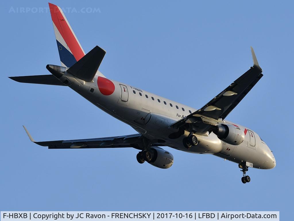 F-HBXB, 2008 Embraer 170LR (ERJ-170-100LR) C/N 17000250, HOP! A53255 from Lille (LIL)