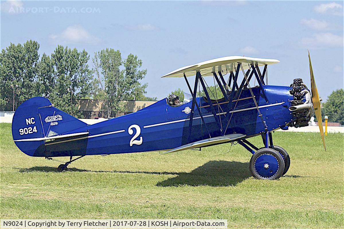 N9024, 1928 Curtiss-Wright Travel Air 4000 C/N 826, at 2017 EAA AirVenture at Oshkosh