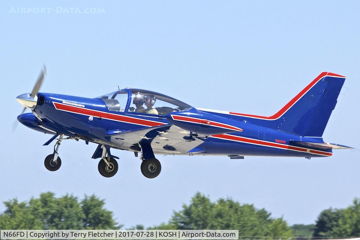 N66FD, 1983 SIAI-Marchetti SF-260 C/N 724, at 2017 EAA AirVenture at Oshkosh