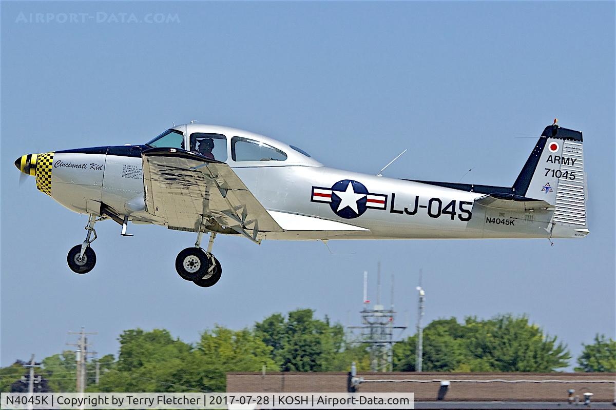 N4045K, 1947 North American Navion C/N NAV-4-1045, at 2017 EAA AirVenture at Oshkosh