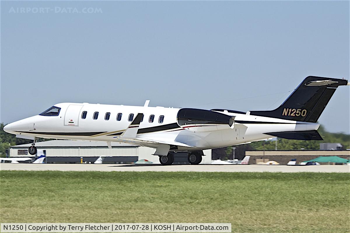N1250, 2000 Learjet 45 C/N 027, at 2017 EAA AirVenture at Oshkosh