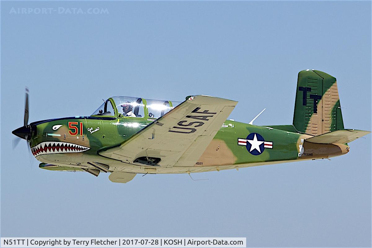 N51TT, 1981 Beech D-45 (T-34B) Mentor C/N BG-107, at 2017 EAA AirVenture at Oshkosh