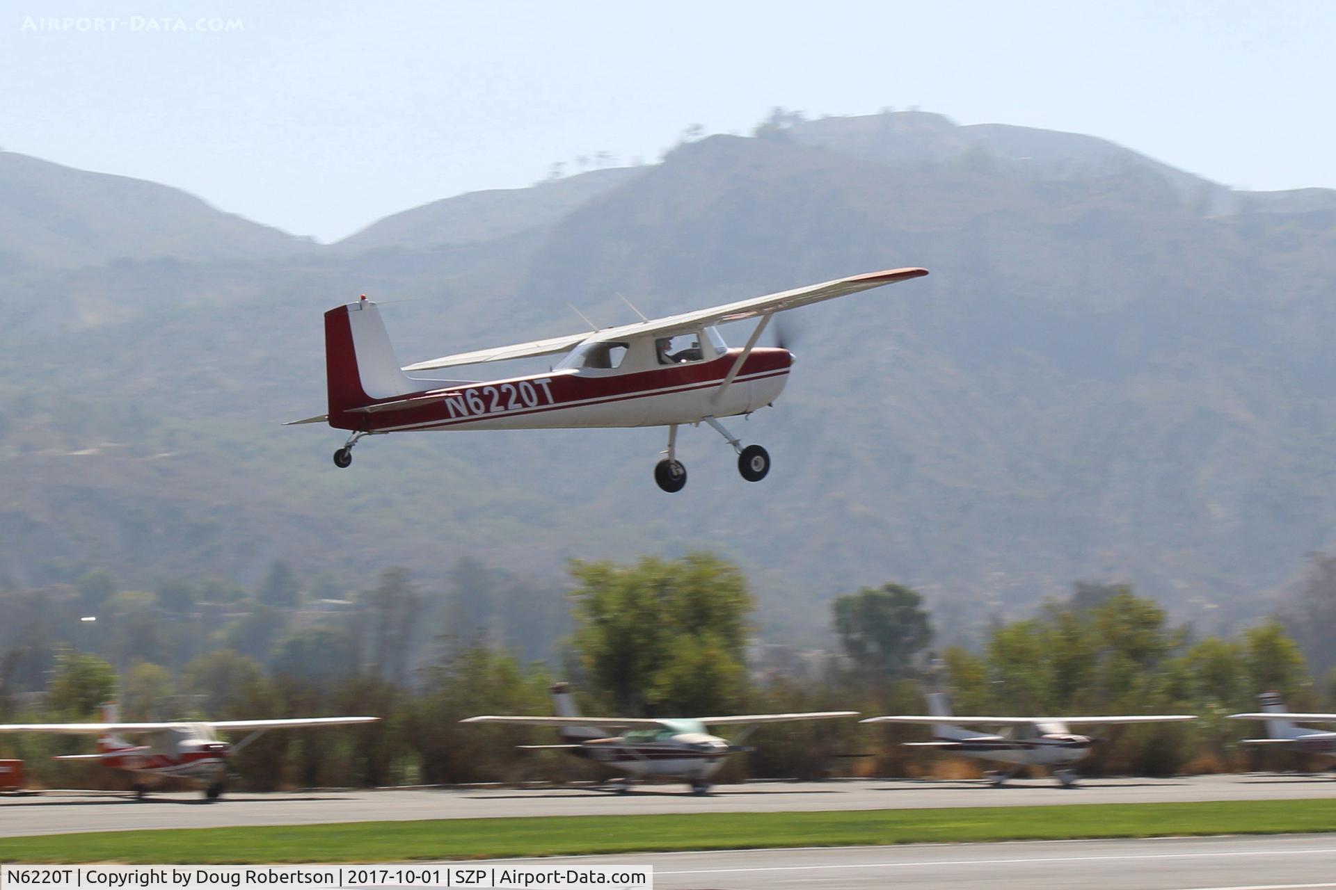 N6220T, 1964 Cessna 150E C/N 15060920, 1964 Cessna 150E, Continental O-200 100 Hp, another takeoff climb Rwy 22