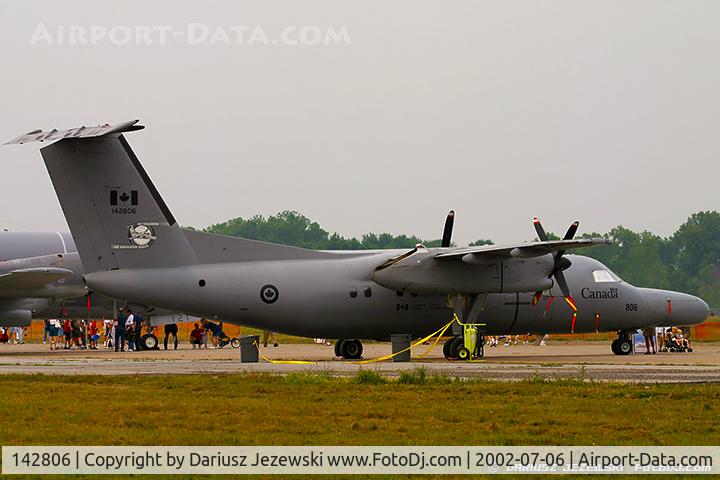 142806, 1990 De Havilland Canada CT-142 Dash 8 C/N 107, CAF CT-142 Dash 8 142806 from 402nd Sqn. CFB Winnipeg, MB