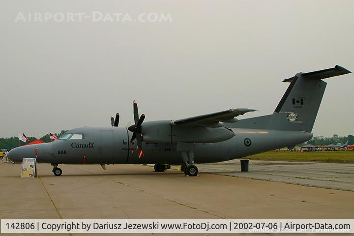 142806, 1990 De Havilland Canada CT-142 Dash 8 C/N 107, CAF CT-142 Dash 8 142806 from 402nd Sqn. CFB Winnipeg, MB