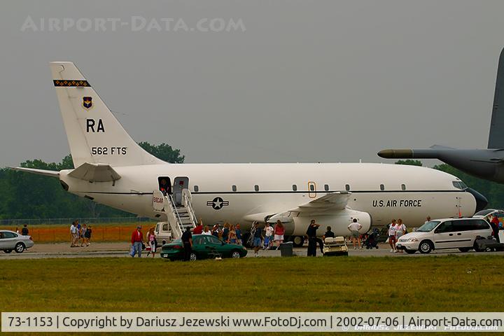 73-1153, 1973 Boeing CT-43A C/N 20700, CT-43A Bobcat 73-1153 RA from 562nd FTS 12th FTW Randolph AFB, TX