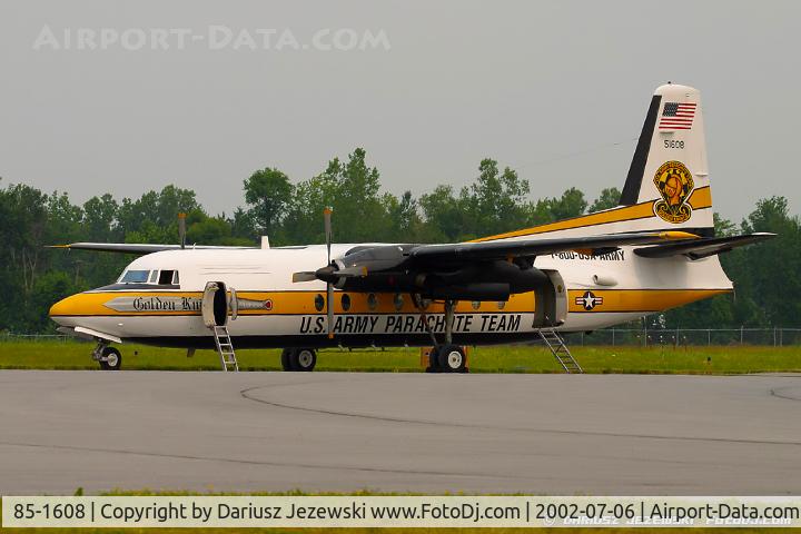 85-1608, 1984 Fokker C-31A (F27-400M) Troopship C/N 10668, C-31A Troopship (F-27-400M) 85-1608 from USAR