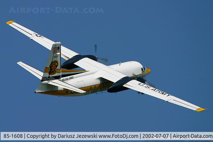 85-1608, 1984 Fokker C-31A (F27-400M) Troopship C/N 10668, C-31A Troopship (F-27-400M) 85-1608 from USAR