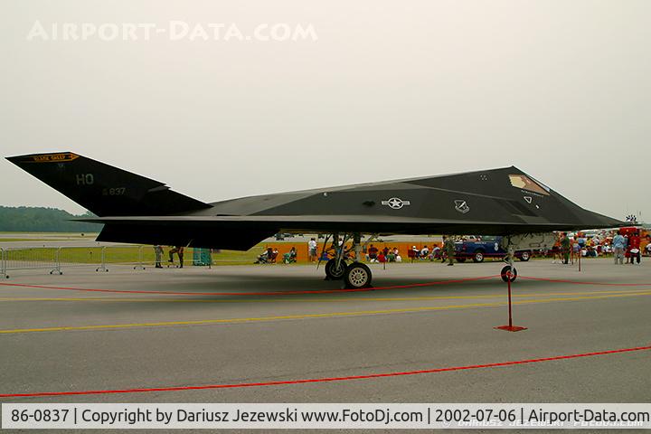 86-0837, 1986 Lockheed F-117A Nighthawk C/N A.4062, F-117A Nighthawk 86-0837 HO from 8th FS 'Black Sheep' 49th FW Holloman AFB, NM