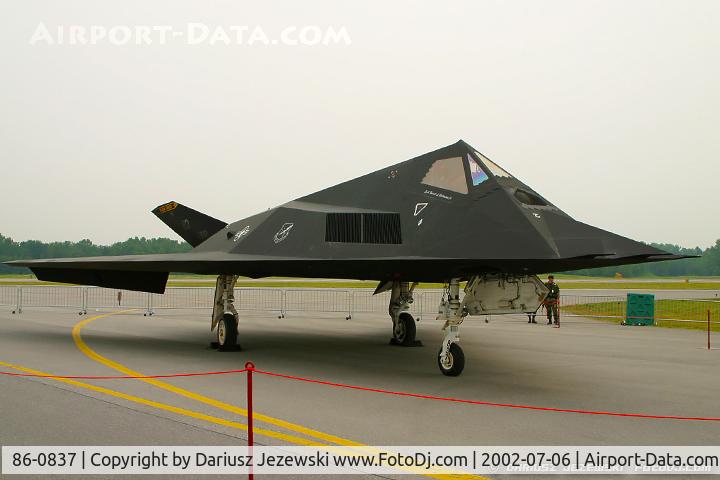 86-0837, 1986 Lockheed F-117A Nighthawk C/N A.4062, F-117A Nighthawk 86-0837 HO from 8th FS 'Black Sheep' 49th FW Holloman AFB, NM