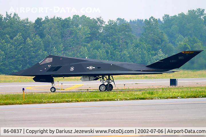 86-0837, 1986 Lockheed F-117A Nighthawk C/N A.4062, F-117A Nighthawk 86-0837 HO from 8th FS 'Black Sheep' 49th FW Holloman AFB, NM