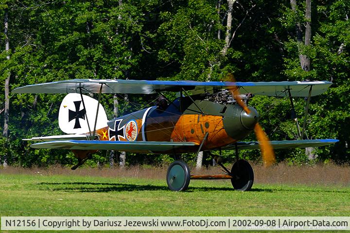 N12156, 1975 Albatros D-Va Replica C/N 17-D-7517, Albatros D-VA C/N 17-D-7517, N12156