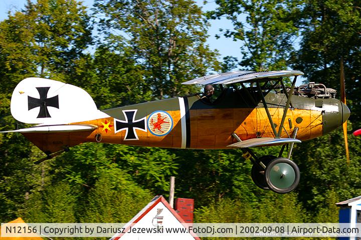 N12156, 1975 Albatros D-Va Replica C/N 17-D-7517, Albatros D-VA C/N 17-D-7517, N12156
