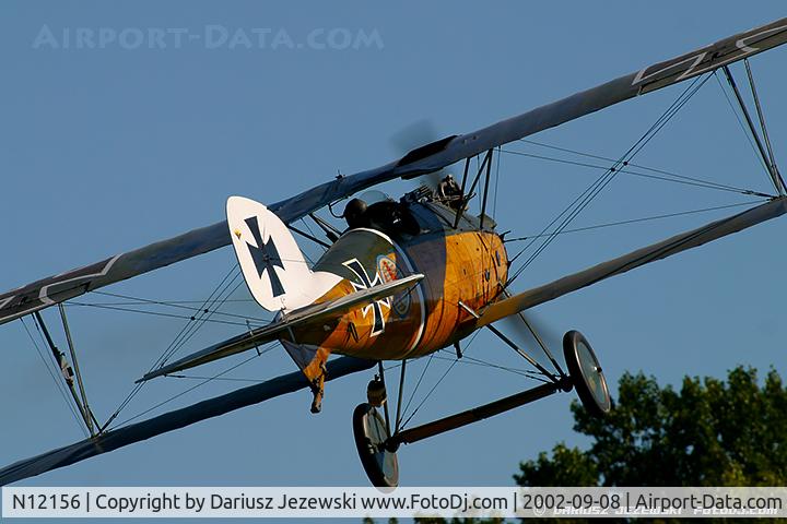 N12156, 1975 Albatros D-Va Replica C/N 17-D-7517, Albatros D-VA C/N 17-D-7517, N12156