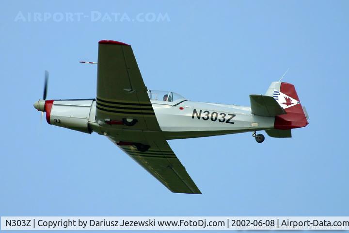 N303Z, 1965 Zlin Z-526M Trener Master C/N 1032, Zlin 526M C/N 1032, N303Z