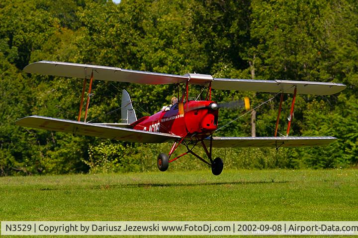 N3529, 1945 De Havilland DH-82A Tiger Moth II Tiger Moth II C/N 86556, De Havilland Tiger Moth DH-82A C/N PG647, N3529